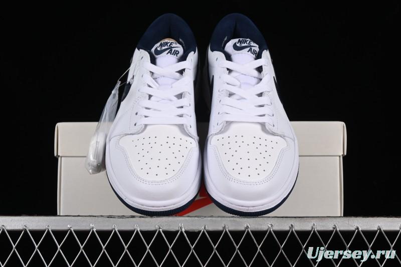 Nike Air Jordan 1 Low '85 Metallic Blue Retro Sneakers - FB9933-141