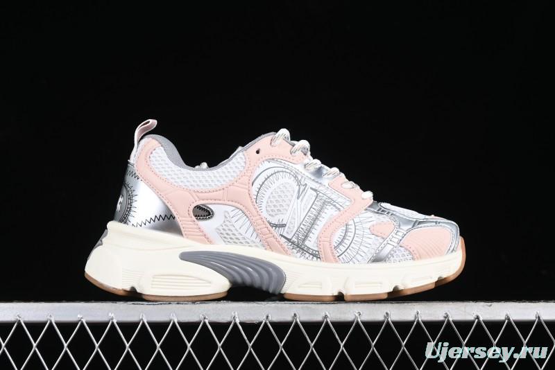 Dior Chrono Round Toe Lace-Up Lifestyle Casual Running Sneakers - 15U PINK