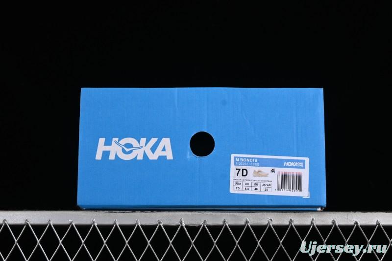 HOKA ONE ONE Bondi 8 Functional Cushioned Running Shoes with Soft EVA Midsole - 1123202 SSEG