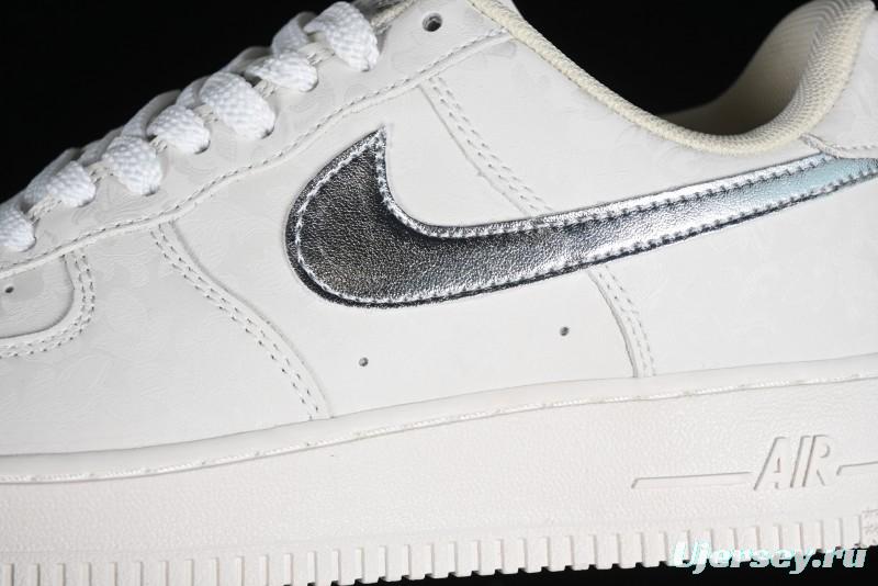 Nike Air Force 1 '07 Low Custom Traditional Chinese Brocade Casual Sneakers - AF2406-110