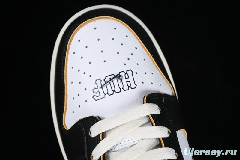 Nike HUF x SB Dunk Low "San Francisco" Black White Panda Skateboarding Shoes - FD8775-001