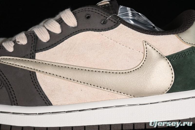 Nike Travis Scott x Air Jordan 1 Low OG Retro Basketball Shoes - DM7866-818