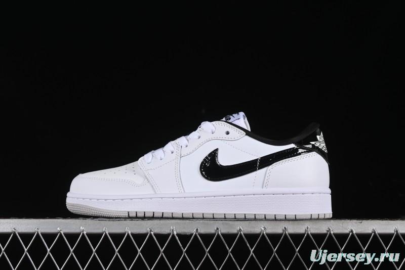 Nike Air Jordan 1 Low '85 Metallic Black White Blue - FB9933-102