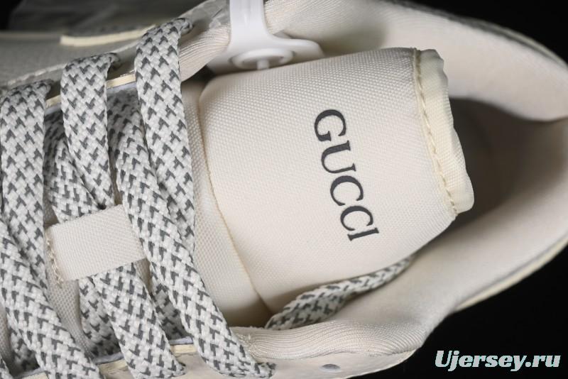 Nike Air Jordan 1 Low Gucci Collaboration - Smoke Grey Pattern High-End Custom Retro Basketball Shoes - DM5688-101