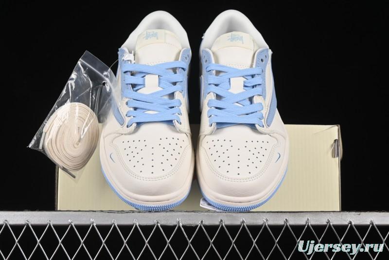 Nike Travis Scott x Fragment Design x Air Jordan 1 Low OG SP AJ1 Retro Sneakers - DM6688-609