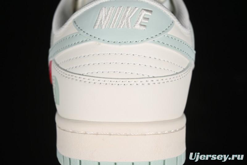 Nike SB Dunk Low The North Face Supreme Collaboration - Bamboo Green Anniversary Custom Low-Top Casual Skate Shoes - XX2025-658