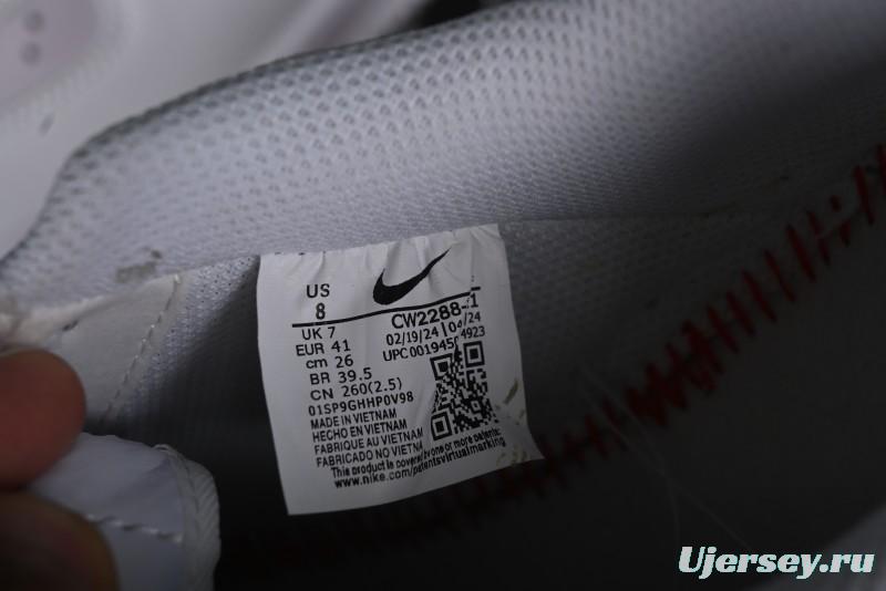 Nike Air Force 1 '07 Low Casual Sneakers with Anime-inspired White Pink Purple Spray Paint Design - CW2288-111