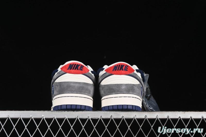 Nike SB Dunk Low BAPE Collaboration - Strap Multi-Color Grey Swoosh Anniversary Custom Low-Top Casual Sneakers - SJ2068-278