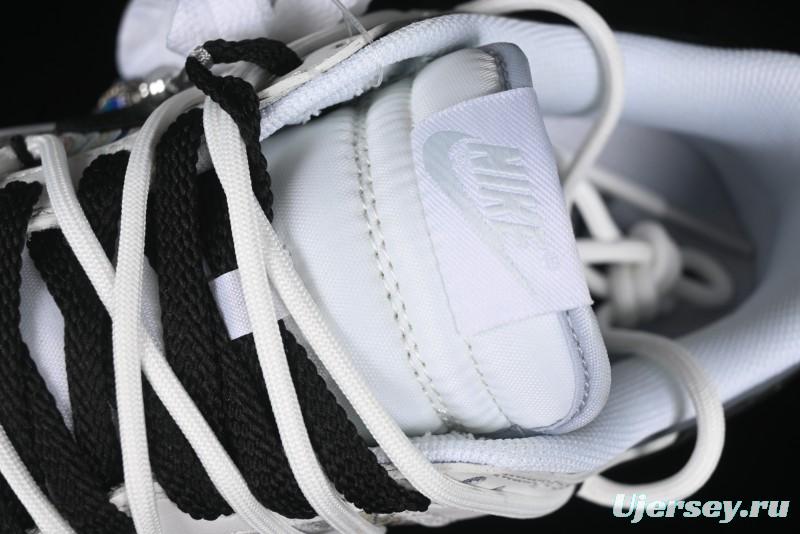 Nike Dunk Low CNY Year of the Dragon Limited Edition SB Lace-Up Casual Sneakers with Silver-White Design - DV0831-101