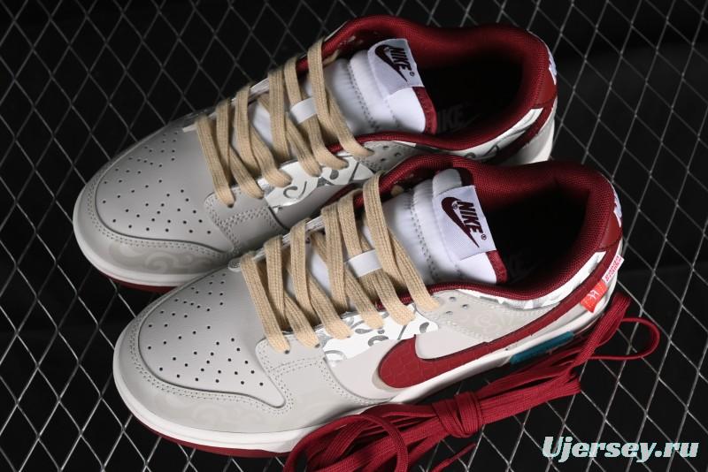 Nike Dunk Low Panda Prank CNY Year of the Dragon Limited Edition Team Red SB Low Top Casual Skate Shoes - DD1391-601