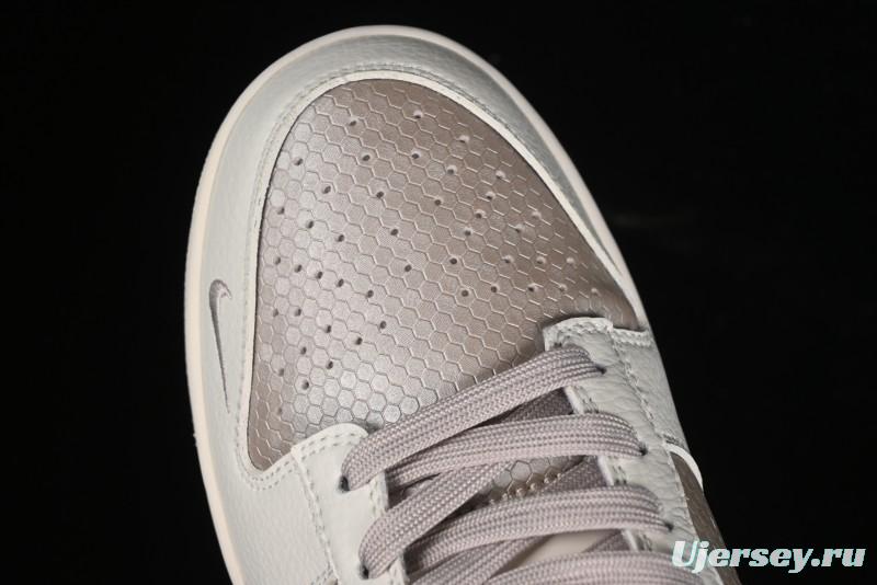 Nike SB Dunk Low Hermes Collaboration - Snake Print Brown Swoosh Low Top Casual Skate Shoes - XD6188-040