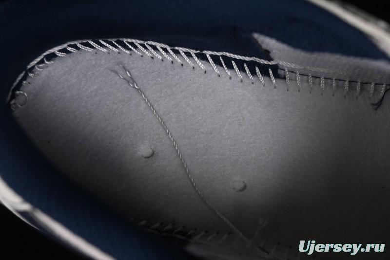 Nike Travis Scott x Fragment Design x Air Jordan 1 Low OG SP AJ1 Supreme Collaboration - Dark Blue Swoosh Low-Top Casual Sneakers - XZ2268-001