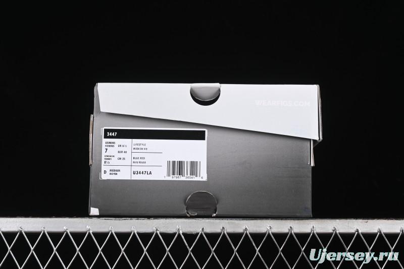 New Balance 3447 Series Retro Running Shoes with Textile and Leather Upper - U3447LA