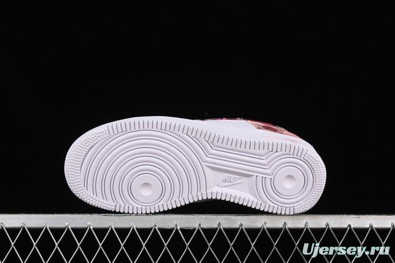 Nike Air Force 1 '07 Low Valentine's Day Limited Edition Pink Bear Sneakers - DH2920-111