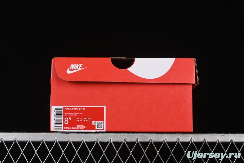 Nike Air Max 1 Retro Running Shoes with Half-Sole Air Cushion - FD5743-200