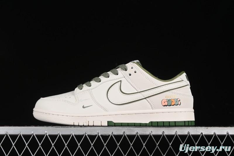 Nike SB Dunk Low Gucci Collaboration Anniversary High-End Custom Sneakers - DQ1098-398