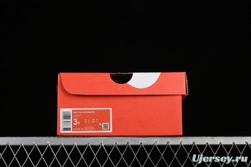 Nike Flex Advance Hook and Loop Breathable Soft Lightweight Kids Shoes - CZ0186-100