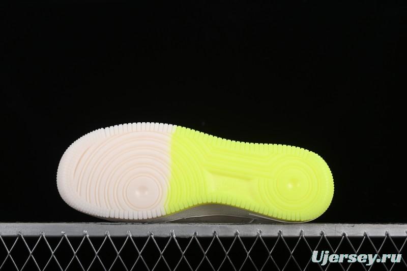Nike Air Force 1 '07 Low Supreme Casual Sneakers in White-Fluorescent Green - BB7577-219