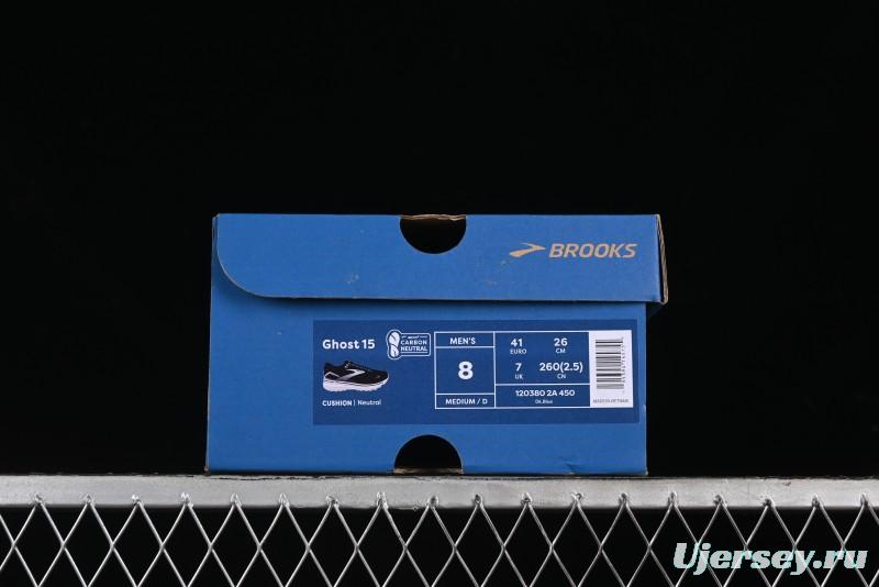 Brooks Ghost 15 Running Shoes with DNA LOFT V2 Cushioning and Breathable Air Mesh - 1203802A450