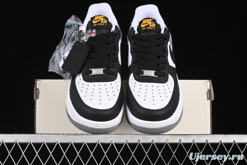 Nike Air Force 1 '07 Low Casual Sneakers in Black, White, and Gray - FB7162-081