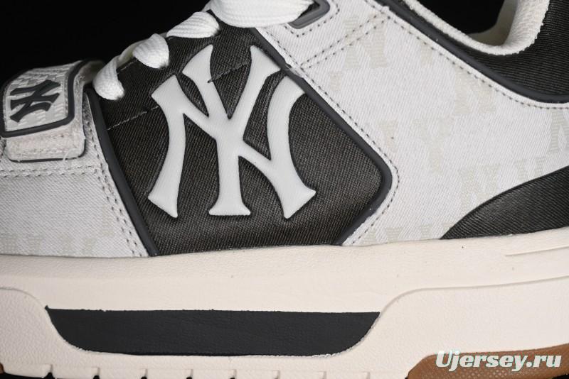 New York Yankees Chunky Liner Mid Denim Monogram Sandals with Velcro Closure and Thick Sole - 3ASXCHL4N50GRS