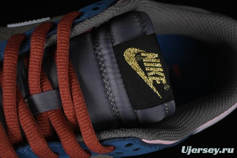 Nike Dunk Low Retro Deconstructed Casual Sneakers with Cloud and Dragon Patterns Inspired by Black Myth: Wukong Game - DV2433-109