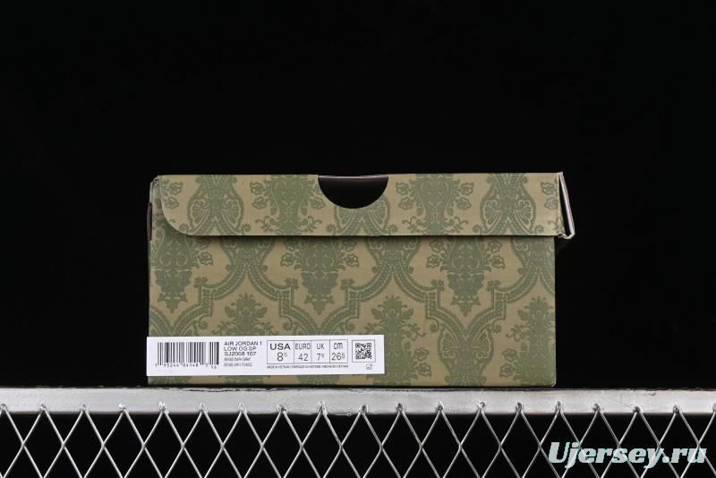 Nike Travis Scott x Fragment Design x Air Jordan 1 Low OG SP AJ1 Retro Sneakers - SJ2068-107