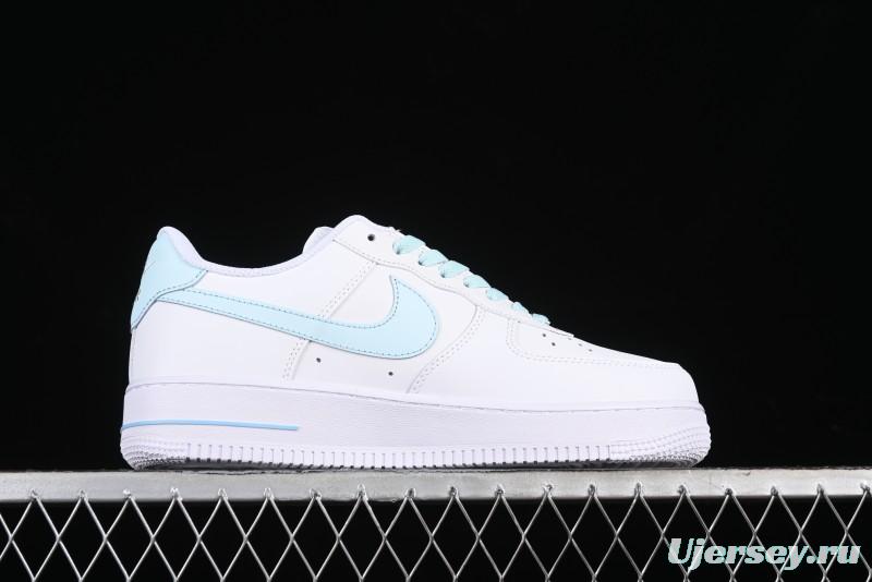 Nike Air Force 1 '07 Low Anime LOVE Series White Blue Spray Paint Casual Sneakers - CW2288-111