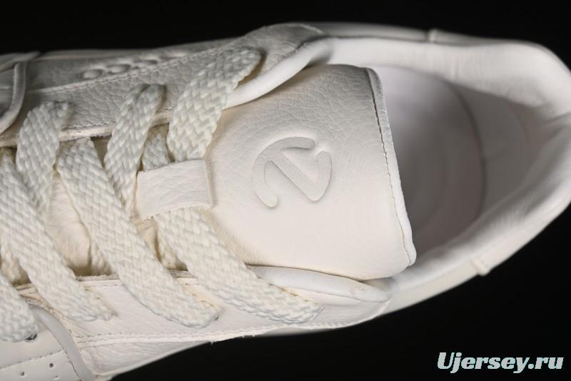 ECCO 2024 New Fashion Simple Versatile Genuine Leather White Sneakers - 61881301002