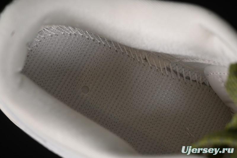 Nike SB Dunk Low Gucci Collaboration - Off White with Green Swoosh Anniversary High-End Custom Low-Top Casual Skate Shoes - KK1888-007