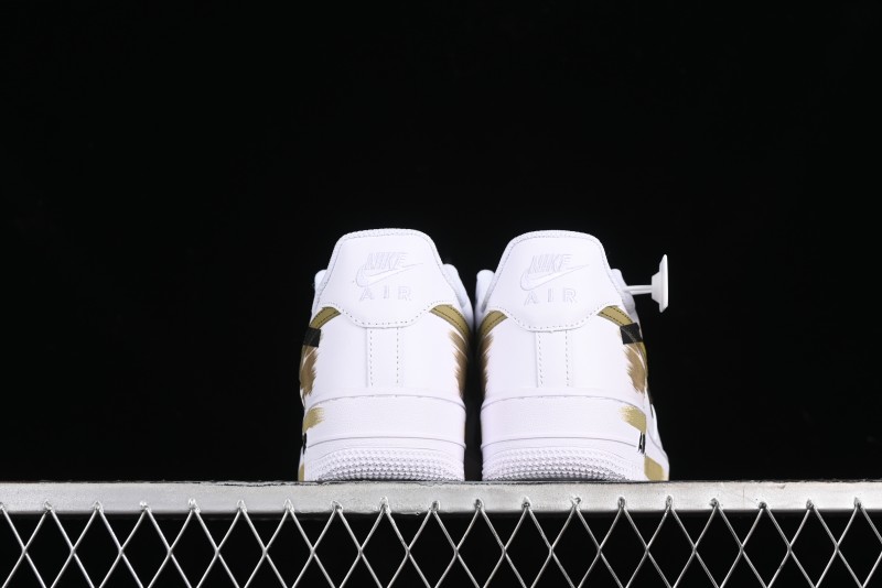 Nike Air Force 1 '07 Low Casual Sneakers with Anime-Inspired Hand-Painted Design and Triple Swoosh Shadow - CW2288-111