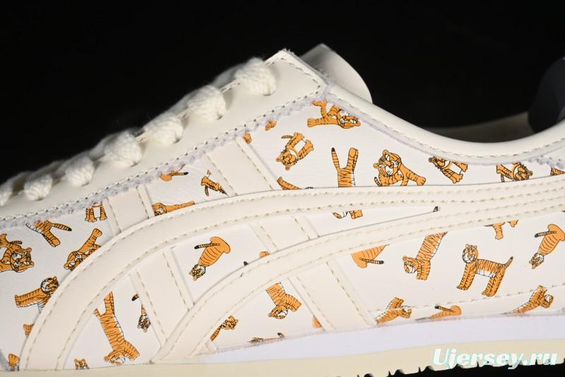 Onitsuka Tiger Mexico 66 Low-Top Leisure Running Shoes with Full-Grain Leather Upper - 1183B785-100