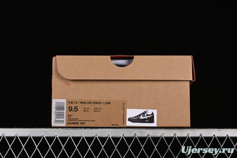 Nike Off White x Air Force 1 Low OW Transparent Black - AO4606-001