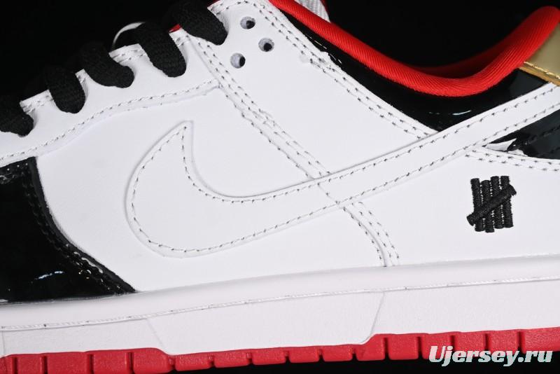 Nike SB Dunk Low UN Collaboration - White Black Patent Leather Anniversary Custom Low-Top Casual Skate Shoes - XB3802-349