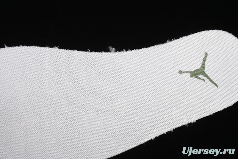 Nike Air Jordan 1 Low AJ1 Gucci Collaboration - Beige Green Knit High-End Custom Retro Basketball Shoes - DM5688-103