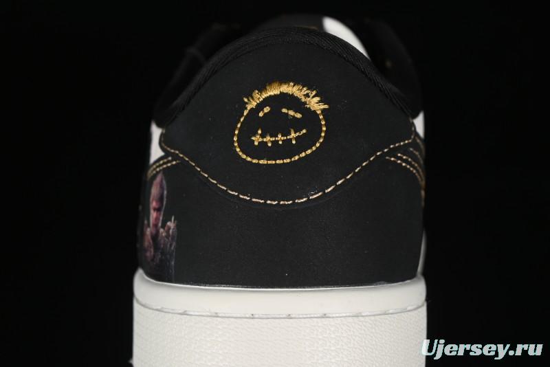 Nike Travis Scott x Fragment Design x Air Jordan 1 Low OG SP AJ1 Black Wukong Collaboration - CH6336-012