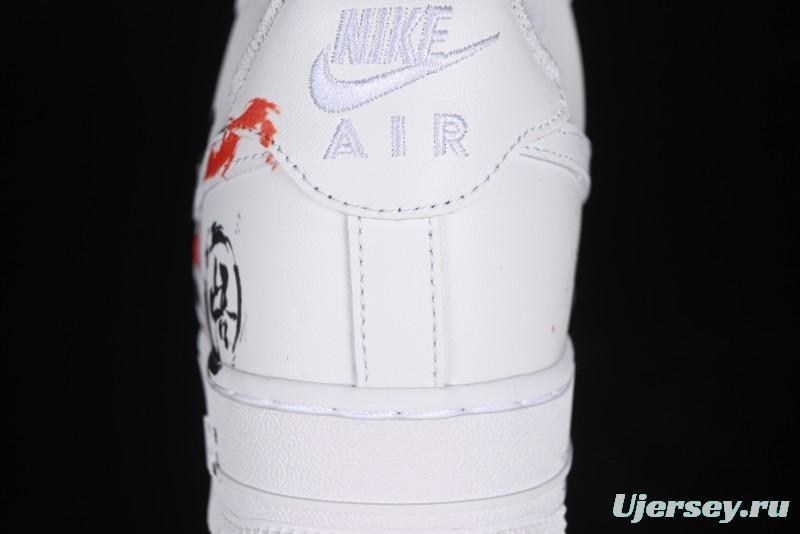 Nike Air Force 1 '07 Low Black Myth Wukong Custom Spray Paint Gift Box Low-Top Casual Sneakers - ZH0316-043