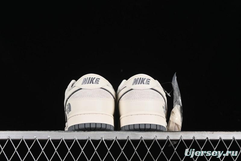 Nike SB Dunk Low The North Face Collaboration - Cement Grey Pig Anniversary High-End Custom Low-Top Casual Skate Shoes - XX2025-326