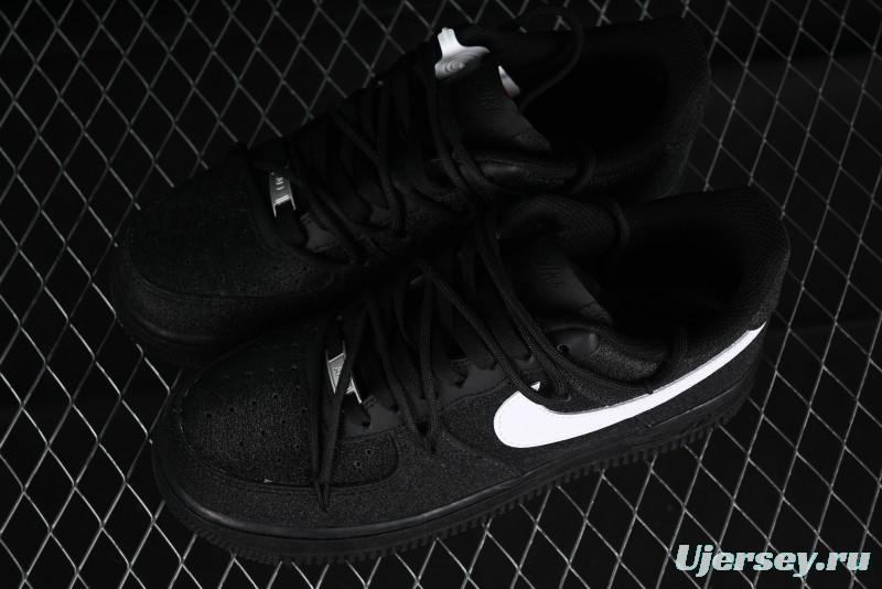 Nike Air Force 1 '07 Low White Black Starry Full Diamond Lace-Up Low-Top Casual Sneakers - ZH0316-032