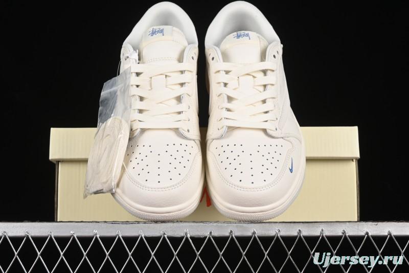 Nike Travis Scott x Fragment Design x Air Jordan 1 Low OG SP AJ1 Retro Sneakers - LJ5188-013