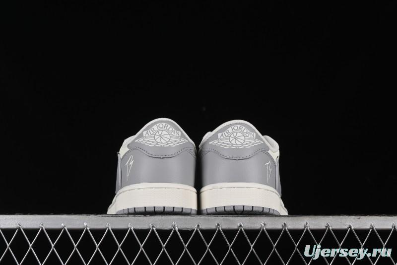 Nike Travis Scott x Fragment Design x Air Jordan 1 Low OG SP AJ1 Collaboration Sneakers - DM7866-021