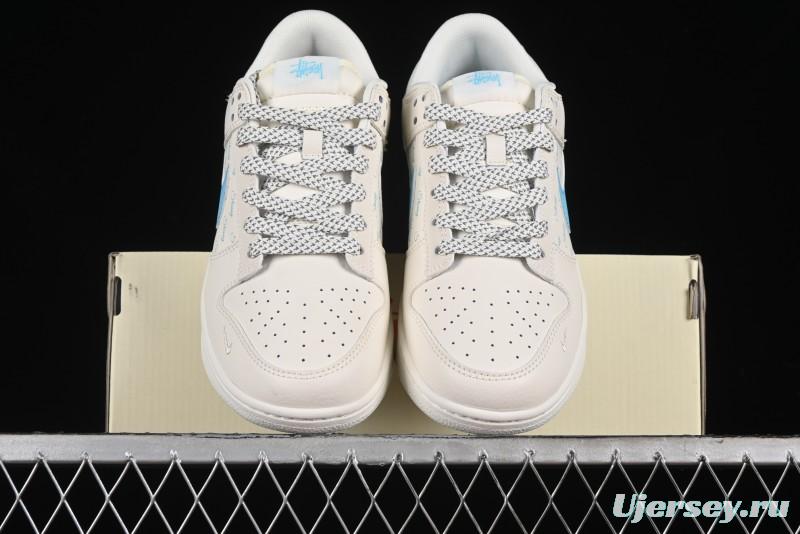 Nike SB Dunk Low Stussy Anniversary Custom Low-Top Casual Skate Shoes - SJ2068-281