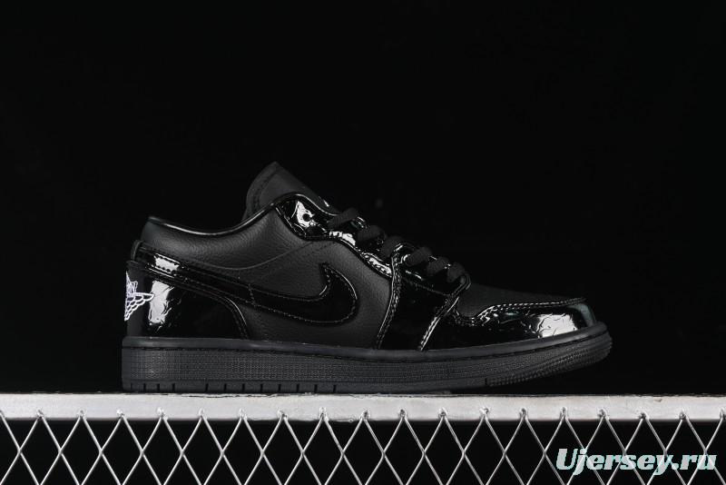 Nike Air Jordan 1 Low "Black Croc" Casual Sneakers - HJ7743-010