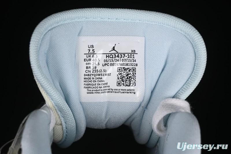 Nike Air Jordan 1 Low "Coconut Milk Black" Casual Basketball Shoes with Team Gold Accents - HQ3437-101