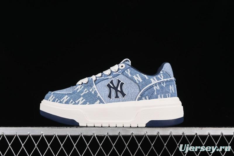 New York Yankees MLB Chunky Liner Denim Basic Platform Sandals - 3ASXCDC4N50BLS