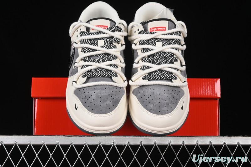 Nike SB Dunk Low Stussy Anniversary Edition Customized Low-Top Casual Sneakers - SJ2068-287