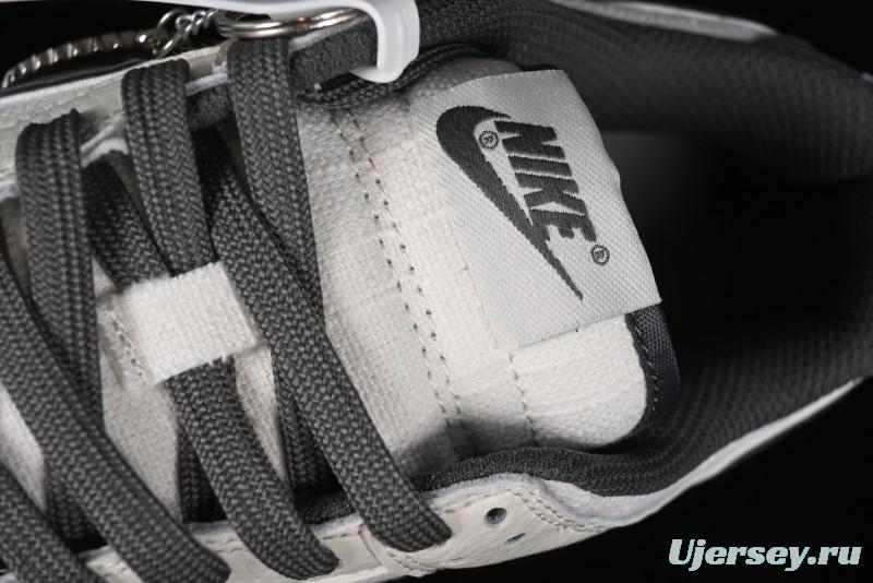 Nike SB Dunk Low Violent Bear Collaboration - Woven Grey Check Anniversary Custom Low-Top Casual Sneakers - KK1888-004