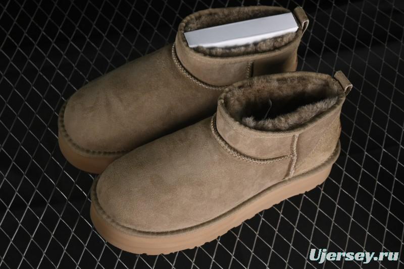 UGG Classic Ultra Mini Platform 3CM Wool Short Boots with TREADLITE Technology - 1135092