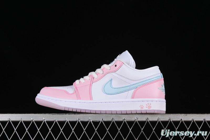 Nike Air Jordan 1 Low SE AJ1 Claw Print Low-Top Casual Sneakers - HM3706-141
