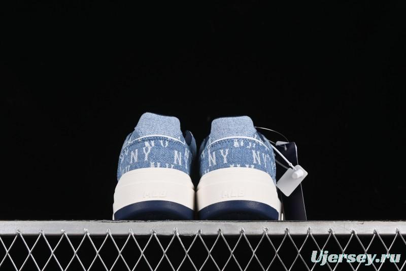 New York Yankees MLB Chunky Liner Denim Basic Platform Sandals - 3ASXCDC4N50BLS